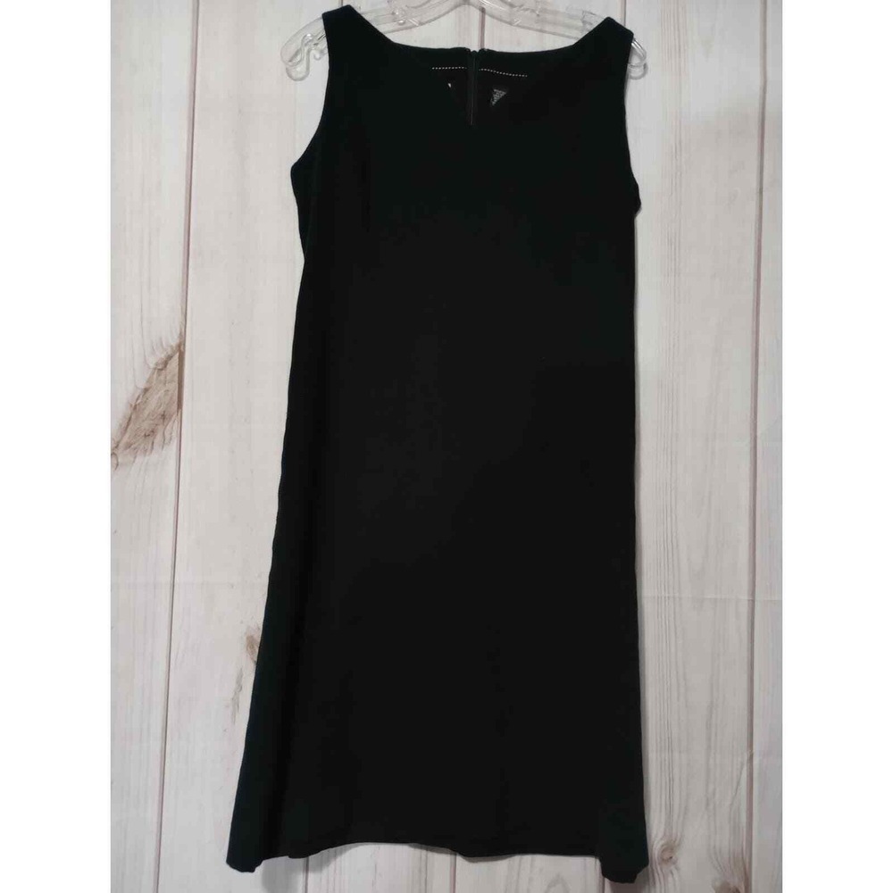 Saks Fifth Avenue Dress Ladies 6 Sport‎ Sleeveless Black Dress V-Neck Career